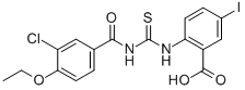 2-[[[(3-CHLORO-4-ETHOXYBENZOYL)AMINO]THIOXOMETHYL]AMINO]-5-IODO-BENZOIC ACID CAS#: 531536-67-1