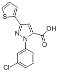 2-(3-CHLORO-PHENYL)-5-THIOPHEN-2-YL-2H-PYRAZOLE-3-CARBOXYLIC ACID CAS#: 618382-83-5