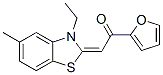 2-[3-Ethyl-5-methylbenzothiazol-2(3H)-ylidene]-1-(2-furanyl)ethanone CAS#: 68239-18-9