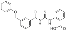 2-[[[[3-(PHENOXYMETHYL)BENZOYL]AMINO]THIOXOMETHYL]AMINO]-BENZOIC ACID CAS#: 530134-73-7