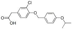 2-[3-chloro-4-[(4-propan-2-yloxyphenyl)methoxy]phenyl]acetic acid CAS#: 6622-23-7