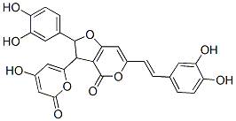 2-(3,4-Dihydroxyphenyl)-6-[2-(3,4-dihydroxyphenyl)vinyl]-2,3-dihydro-3-(4-hydroxy-2-oxo-2H-pyran-6-yl)-4H-furo[3,2-c]pyran-4-one CAS#: 62350-94-1