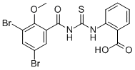 2-[[[(3,5-DIBROMO-2-METHOXYBENZOYL)AMINO]THIOXOMETHYL]AMINO]-BENZOIC ACID CAS#: 530138-44-4