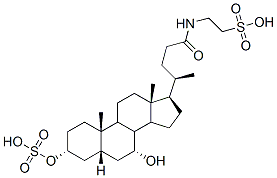 2-[[(3a,5b,7a)-7-hydroxy-24-oxo-3-(sulfooxy)cholan-24-yl]amino]-ethanesulfonic acid CAS#: 67030-59-5