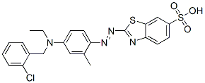 2-[[4-[[(2-chlorobenzyl)]ethylamino]-o-tolyl]azo]benzothiazole-6-sulphonic acid CAS#: 65072-41-5