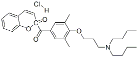 2-[4-[3-(dibutylamino)propoxy]-3,5-dimethylbenzoyl]-2-benzopyrone hydrochloride CAS#: 67652-33-9