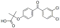 2-[4-(3,4-Dichlorobenzoyl)phenoxy]-2-methylpropanoic acid CAS#: 60012-98-8