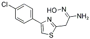 2-[4-(4-CHLOROPHENYL)-1,3-THIAZOL-2-YL]-N'-HYDROXYETHANIMIDAMIDE CAS#: 656223-02-8