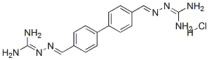 2-[[4-[4-[(E)-(diaminomethylidenehydrazinylidene)methyl]phenyl]phenyl] methylideneamino]guanidine hydrochloride CAS#: 62580-97-6
