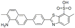 2-[4-(5-amino-6-methyl-2-naphthyl)phenyl]-6-methylbenzothiazole-7-sulphonic acid CAS#: 65072-39-1