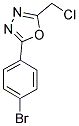2-(4-BROMO-PHENYL)-5-CHLOROMETHYL-[1,3,4]OXADIAZOLE CAS#: 568544-04-7
