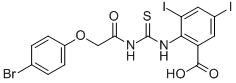2-[[[[(4-BROMOPHENOXY)ACETYL]AMINO]THIOXOMETHYL]AMINO]-3,5-DIIODO-BENZOIC ACID CAS#: 531515-49-8