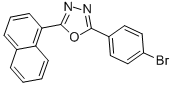 2-(4-BROMOPHENYL)-5-(1-NAPHTHYL)-1,3,4-OXADIAZOLE CAS#: 68047-37-0