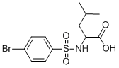 2-([(4-BROMOPHENYL)SULFONYL]AMINO)-4-METHYLPENTANOIC ACID CAS#: 68305-78-2