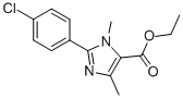 2-(4-CHLOROPHENYL)-1,4-DIMETHYL-1H-IMIDAZOLE-5-CARBOXYLIC ACID ETHYL ESTER CAS#: 649557-67-5