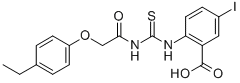 2-[[[[(4-ETHYLPHENOXY)ACETYL]AMINO]THIOXOMETHYL]AMINO]-5-IODO-BENZOIC ACID CAS#: 531529-08-5