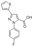 2-(4-FLUORO-PHENYL)-5-THIOPHEN-2-YL-2H-PYRAZOLE-3-CARBOXYLIC ACID CAS#: 618382-80-2