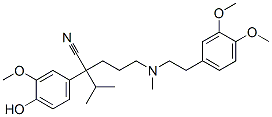 2-(4-Hydroxy-3-methoxyphenyl)-2-isopropyl-5-[methyl[2-(3,4-dimethoxyphenyl)ethyl]amino]pentanenitrile CAS#: 67018-80-8