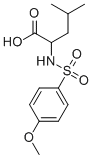 2-{[(4-METHOXYPHENYL)SULFONYL]AMINO}-4-METHYLPENTANOIC ACID CAS#: 68377-65-1