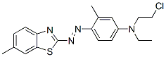 2-[4-[N-Ethyl-N-(2-chloroethyl)amino]-2-methyl-phenylazo]-6-methylbenzothiazole CAS#: 63345-68-6