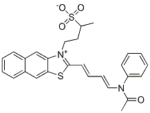 2-[4-(acetylanilino)-1,3-butadienyl]-3-(3-sulphonatobutyl)naphtho[2,3-d]thiazolium CAS#: 63148-84-5