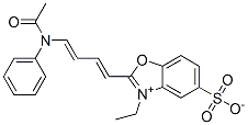 2-[4-(acetylphenylamino)buta-1,3-dienyl]-3-ethyl-5-sulphonatobenzoxazolium CAS#: 63148-85-6