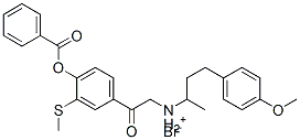 (+)-[2-[4-(benzoyloxy)-3-(methylthio)phenyl]-2-oxoethyl][3-(4-methoxyphenyl)-1-methylpropyl]ammonium bromide CAS#: 66264-97-9