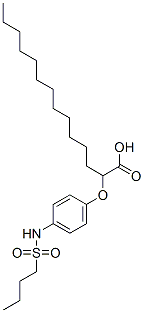 2-[4-[(butylsulphonyl)amino]phenoxy]tetradecanoic acid CAS#: 63573-57-9