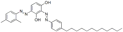 2-[(4-dodecylphenyl)azo]-4-(2,4-xylylazo)resorcinol CAS#: 68310-04-3