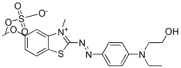 2-[[4-[ethyl(2-hydroxyethyl)amino]phenyl]azo]-5-methoxy-3-methylbenzothiazolium methyl sulphate CAS#: 68929-07-7
