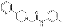 2-(4-(pyridin-2-yl)piperidin-1-yl)-N-m-tolylacetamide CAS#: 630116-49-3