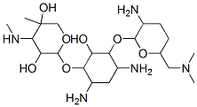 2-[4,6-diamino-3-[3-amino-6-(dimethylaminomethyl)oxan-2-yl]oxy-2-hydro xy-cyclohexyl]oxy-5-methyl-4-methylamino-oxane-3,5-diol CAS#: 69375-06-0