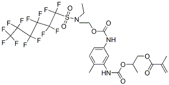 2-[[[[5-[[[2-[ethyl[(tridecafluorohexyl)sulphonyl]amino]ethoxy]carbonyl]amino]-2-methylphenyl]amino]carbonyl]oxy]propyl methacrylate CAS#: 68298-74-8