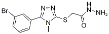 2-{[5-(3-bromophenyl)-4-methyl-4H-1,2,4-triazol-3-yl]thio}acetohydrazide CAS#: 697787-28-3