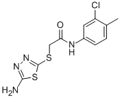 2-[(5-AMINO-1,3,4-THIADIAZOL-2-YL)SULFANYL]-N-(3-CHLORO-4-METHYLPHENYL)ACETAMIDE CAS#: 690688-75-6