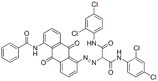 2-[[[5-(Benzoylamino)-9,10-dihydro-9,10-dioxoanthracen]-1-yl]azo]-N,N'-bis(2,4-dichlorophenyl)propanediamide CAS#: 67803-84-3