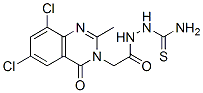 [[2-(6,8-dichloro-2-methyl-4-oxo-quinazolin-3-yl)acetyl]amino]thiourea CAS#: 68241-04-3