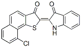 2-(9-Chloro-3-oxonaphtho[1,2-b]thiophen-2(3H)-ylidene)-1H-indol-3(2H)-one CAS#: 6424-66-4