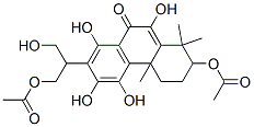 2-Acetyloxy-7-[2-acetyloxy-1-(hydroxymethyl)ethyl]-2,3,4,4a-tetrahydro-5,6,8,10-tetrahydroxy-1,1,4a-trimethylphenanthren-9(1H)-one CAS#: 63893-01-6