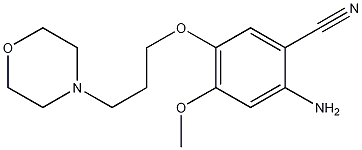 2-Amino-4-methoxy-5-(3-morpholinopropoxy)benzonitrile CAS#: 675126-26-8
