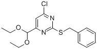 2-BENZYLSULFANYL-4-CHLORO-6-DIETHOXYMETHYL-PYRIMIDINE CAS#: 525559-14-2