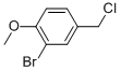 2-BROMO-4-(CHLOROMETHYL)-1-METHOXYBENZENE CAS#: 701-94-0