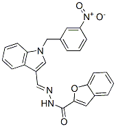 2-Benzofurancarboxylicacid,[[1-[(3-nitrophenyl)methyl]-1H-indol-3-yl]methylene]hydrazide(9CI) CAS#: 590397-18-5