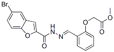 2-Benzofurancarboxylicacid,5-bromo-,[[2-(2-methoxy-2-oxoethoxy)phenyl]methylene]hydrazide(9CI) CAS#: 590397-11-8