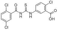2-CHLORO-5-[[[(2,5-DICHLOROBENZOYL)AMINO]THIOXOMETHYL]AMINO]-BENZOIC ACID CAS#: 530139-81-2