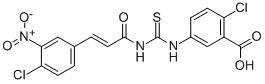 2-CHLORO-5-[[[[3-(4-CHLORO-3-NITROPHENYL)-1-OXO-2-PROPENYL]AMINO]THIOXOMETHYL]AMINO]-BENZOIC ACID CAS#: 530152-91-1