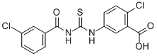 2-CHLORO-5-[[[(3-CHLOROBENZOYL)AMINO]THIOXOMETHYL]AMINO]-BENZOIC ACID CAS#: 531515-85-2