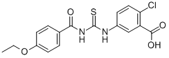 2-CHLORO-5-[[[(4-ETHOXYBENZOYL)AMINO]THIOXOMETHYL]AMINO]-BENZOIC ACID CAS#: 530148-14-2