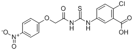 2-CHLORO-5-[[[[(4-NITROPHENOXY)ACETYL]AMINO]THIOXOMETHYL]AMINO]-BENZOIC ACID CAS#: 531537-91-4