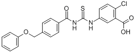 2-CHLORO-5-[[[[4-(PHENOXYMETHYL)BENZOYL]AMINO]THIOXOMETHYL]AMINO]-BENZOIC ACID CAS#: 531533-39-8